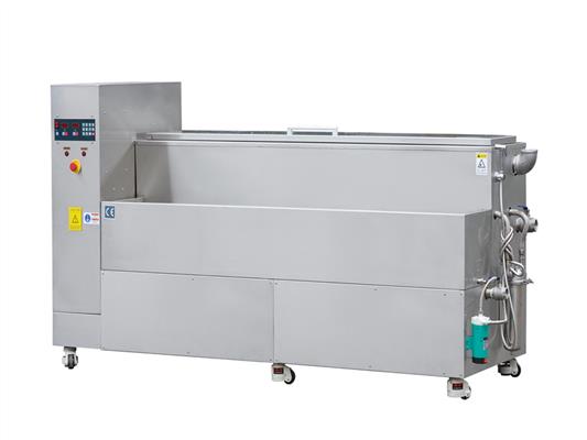 Double-sink ultrasonic cleaning machine